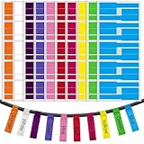 Caianwin 200 Stück Kabeletiketten 10 Farben Selbstklebend...