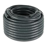 REV ISO-Rohr für Elektroinstallation, Kabelrohr EN20 aus PVC, flexibel 25m 750N/5cm, -5°C bis +60°C, grau