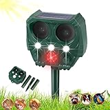 Katzenschreck, Katzenschreck für Gärten, Fuchsabwehr Ultraschall, wasserdichte Katzenschreck mit 5 Modi & PIR-Bewegungsmelder & LED-Blitz, USB-Aufladung, Tierabwehr für Gärten Bauernhof Feld Hof