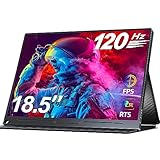 UPERFECT 18,5 Zoll 120Hz Portable Gaming Monitor IPS Full HD 1920 * 1080 Augenpflege Matt Bildschirm mit USB C Mini HDMI für PC Laptop Handy PS4/5 Xbo, Metallgehäuse, VESA-kompatibel