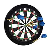 Relaxdays 10021529_46 Dart Auffangring R5, Catchring Dartscheibe, 4-teilig, Surround f. Dartboards, EVA, 45 cm, schwarz