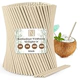 Natur2go Strohhalme Bambus Trinkhalme | Nachhaltige Strohhalme besser als Papierstrohhalme, Pappstrohhalme oder Nudel Strohhalme | Bambusstrohhalme (1000 Stück | 20x0,6cm)