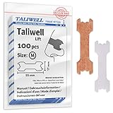 Taliwell Nasenpflaster 100 Stück M Medium, Besser Atmen beim Schlafen, Sport, Schnupfen, Nasenstrips gegen Schnarchen, Anti-Schnarch-Pflaster Stopper