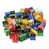 60 x LEGO DUPLO BASIC STEINE 10 Stk. 2 x 4 Noppen und 50 Stk. 2 x 2 bunt gemischt BAUSTEINE