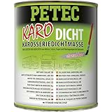 PETEC Karo-Dicht Karosseriedichtmasse grau 1000 ml Dose, Karosserie Dichtmasse überlackierbar, streichbar, Pinseldose 94130