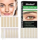 TruuMe 600 Stück Schlupflider Stripes, Schlupflider Tapes, Augenlid Stripes, Augenlidklebeband, Double-Sided Eyelid Tapes, Unsichtbares Doppelte Augenlid Stripes, mit Gabelstangen Pinzette