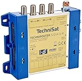 TechniSat TECHNIROUTER 5/2x4 G-R, Einkabellösung / Verteiler für zwei Kabelstränge, für 1 Orbit-Position über ein Kabel (Unicable-Multischalter)