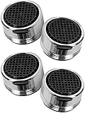 M. ROSENFELD HOME Aufsätze Perlatoren Wassersparer für Wasserhahn, Strahlregler M24 Wasserhähne Aufsatz, Edelstahl & ABS, Wasserhahn Filter (4-Pack Premium Strahlregler)