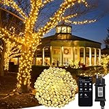 100m 500er LED Lichterkette mit App Steuerung,Lichterkettenvorhang mit musikalischem Rhythmus, IP44 wasserdicht 8 Modi für Balkon Schlafzimmer Hochzeit Weihnachten Party Halloween Garten Camping