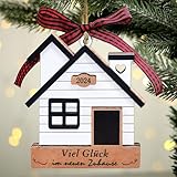 Geschenk Einzug Neue Wohnung Mit Viel Glück Im Neuen Zuhause, Wohnungseinweihung Ges Chenk Für Familie Freunde, Geschenke Zum Einzug Für Weihnachtsschmuck