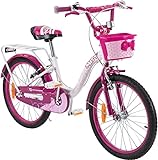 Actionbikes Kinderfahrrad Daisy 20 Zoll - Kinder Fahrrad für Mädchen - Ab 4-9 Jahren - V-Brake Bremse - Kettenschutz - Luftbereifung - Fahrräder - Laufrad - Kinderrad (Daisy 20 Zoll)