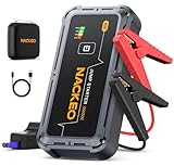 7000A Starthilfe Powerbank für PKW, 12V Batterie Booster (bis zu Allen Benzinmotoren und 10L Diesel), Starter Powerbank mit Starthilfekabel & LED Taschenlampe, Auto Starthilfe für SUV, LKW, Motorrad