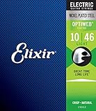 Elixir 19052 Saiten E-Gitarrensaiten mit OPTIWEB™ Beschichtung, Light (.010-.046)