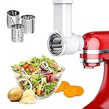 Doumneou Slicer Shredder Attachments, Prep Gemüsehobel für Standmixer, Salatbereiter mit Reinigungsbürste