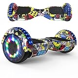 RCB Hoverboards 6,5 Zoll Skateboard Kinder und Jugendliche Hoverboards mit Bluetooth - Led Licht Segway mit Leistungsstarkem Motor Geschenk für Kinder