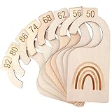 8 Stück Baby Größentrenner aus Holz, Babykleidung Trenner...