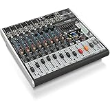 Behringer XENYX X1222USB Premium 16-Input 2/2-Bus Mixer mit XENYX Mic Preamps und Compressors, British EQ, 24-Bit Multi-FX Processor und USB/Audio Interface