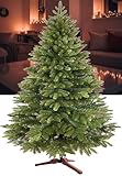 4smile Weihnachtsbaum künstlich 1 Stück Grün, 180 cm - Premium Tannenbaum künstlich mit 70% PE Voll & dicht mit 850 Spitzen für Ultra-Reale Optik, inkl. Ständer & Zubehör, einfach aufzubauen