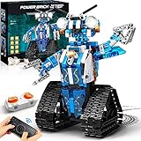 VEPOWER Roboter Kinder Spielzeug,Programmierbar und Ferngesteuerter,APP und Fernbedienung Technik Mint Roboter Bausteine Geschenk für Jungen und Mädchen ab 8 9 10 11 12 Jahren -369 Stück