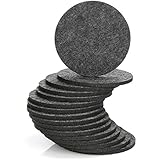 com-four® 16x Filzuntersetzer - Tischschoner aus robustem Filz - Unterlage für Tassen, Gläser, Flaschen - runde Schutzmatte abwischbar - Tassenuntersetzer Ø 10 cm (Ø 10cm - Rund)
