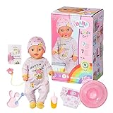 Puppe, BABY born Soft Touch Little Girl 36 cm, Babypuppe mit 7 lebensechten Funktionen ohne Batterie, inklusive BABY born Zubehör, 831960, Zapf Creation