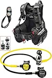 Cressi 1946 Tauch Scuba Diving Set Start Pro Scuba Set - Int, Schwarz, XL, IY721804