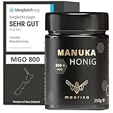 maorika - Manuka Honig 800 MGO + 250g im Glas (lichtundurchlässig, kein Plastik) - laborgeprüft, zertifiziert aus Neuseeland