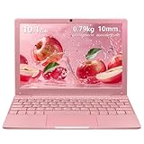 LONGEVINCE 10.1 Zoll Mini Mini Laptop mit Celeron N4020, 8GB RAM, 512G SSD,Ultradünnen Gehäuse, inklusive Maus, Windows 11 Pro vorinstalliert (Rotgold, 8+512G SSD)