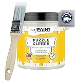 myPAINT® Puzzleklber (250ml XL Puzzle Glue) hochtransparenter Puzzle Conserver - Kinder und Erwachsenen Puzzle kleben - Puzzlekleber set - Puzzle fixieren - Made in Germany