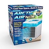 LIVINGTON Arctic Air Pure Chill Verdunstungs-Kühler mit 4 Geschwindigkeiten, Weiß