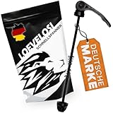 LOEVELOSI Fahrrad Schnellspanner extra leicht Hinterrad Achse MTB, Trekking und Rennrad, Quick Release Fahrrad Achsen Set mit Schnellverschluss Schnellspannset Hinten Steckachse - Schwarz