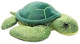 Wild Republic 16262 Hug'ems Plüschtier, Kuscheltier, Schildkröte 18cm, Grüne Meeresschildkröte