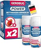 GEROBUG Bettwanzen-Fogger 2 x 150 ml zur Bettwanzen Bekämpfung - [HOCHEFFEKTIV] Bettwanzen bekämpfen - Bettwanzen Vernebler - Anti Bettwanzen Mittel