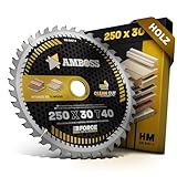 HM Kreissägeblatt 250x30 Z40 Wechselzahn für Holz - Allround. AMBOSS WERKZEUGE® Sägeblatt 250mm komp. zu Dewalt DWE 7492 Scheppach HS100S DeWalt DW743N. Holzmann. Atika. Bernardo. Scheppach. Mafell