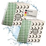 ALPHFA 100 Rapid Test-Tabletten für Schütteltester - 50x pH-Wert Phenol Red - 50x DPD1 freies Chlor – Wassertester Pooltester - Haltbarkeit 10 Jahre