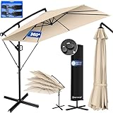 KESSER® Ampelschirm Holly Sonnenschirm Rechteckig inkl....