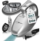 Clatronic® Handstaubsauger mit 700 Watt & geringem Gewicht | Staubsauger zum Absaugen von Polstern, Autos, Computer uvm. | Vacuum Cleaner mit 6m Kabel & permanent Staubfilter | inkl. Zubehör | HS 2631