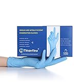 Gedikum 1000 (10x100 Stk) Nitril-Handschuhe, puderfrei, latexfrei, hypoallergen, Lebensmittelhandschuhe, medizinische Einweghandschuh, Gummihandschuhe S, M, L, XL (L)