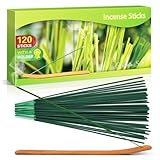 SCENTORINI Citronella Räucherstäbchen, Zitronengras Incense Set 120 Stocke für Innen und Draußen, Garten, Balkone, Terrassen, mit Räucherstäbchen Halter