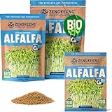 ZenGreens® - Bio Alfalfa Sprossen Samen - Wähle zwischen...