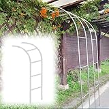 Stabiler verzinkter Metall-Halbbogen für Garten, Hochzeit und Party-Dekoration, 70 x 240 cm, elegante florale Stützstruktur