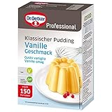 Dr. Oetker Professional Klassischer Pudding mit Vanille-Geschmack, Puddingpulver in 1 kg Packung