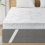 BedStory 10cm Höhe Topper 180x200cm,H3&H4 Gel Memory Foam Topper,Waschbarer Bezug, Matratzentopper für Boxspringbett Wohnmobil und Schlafsofa