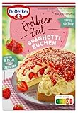 Dr. Oetker Erdbeer-Zeit Spaghetti-Kuchen Backmischung, 5er Pack (5 x 335g)