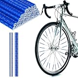 Abeillo 36 Stück Speichenreflektoren Fahrrad,360° Sichtbarkeit Reflektoren Fahrrad,Speichenreflektoren für Gängigen Speichenräder,Fahrrad-Reflektor für Nachtfahrten,Einfache Installation(Blau)