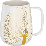 amapodo Jumbotasse - Große Tasse 600ml - XXL Tasse Groß - Grosse Kaffeetasse - Bürotasse - Kaffeepott - Geburtstag Geschenk für Fauen - Kaffeebecher Porzellan - Keramik Tasse groß - Weiß