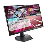 Dell G2724D 27 Zoll QHD (2560x1440) Gaming Monitor, 165Hz, Fast IPS, 1ms, AMD FreeSync Premium, NVIDIA G-SYNC Compatible, 99% sRGB, HDR 400, 2x DisplayPort, HDMI, 3 Jahre Garantie