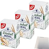 Gut&Günstig Dinkelmehl Type 630 3er Pack (3x1000g Packung) + usy Block