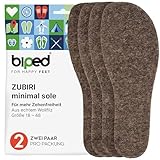 biped minimal sole Zubiri - 2 Paar Einlegesohlen für Barfußschuhe - Filzsohlen aus echtem Wollfilz - passen in Minimalschuhe für Erwachsene und Kinder(41)