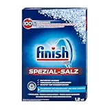 Finish Spezial Salz Calgonit 1,2kg | Spülmaschinensalz zum Schutz vor Kalkablagerungen, Wasserflecken, saubere Ergebnisse und längere Maschinenlebensdauer (Pulver)